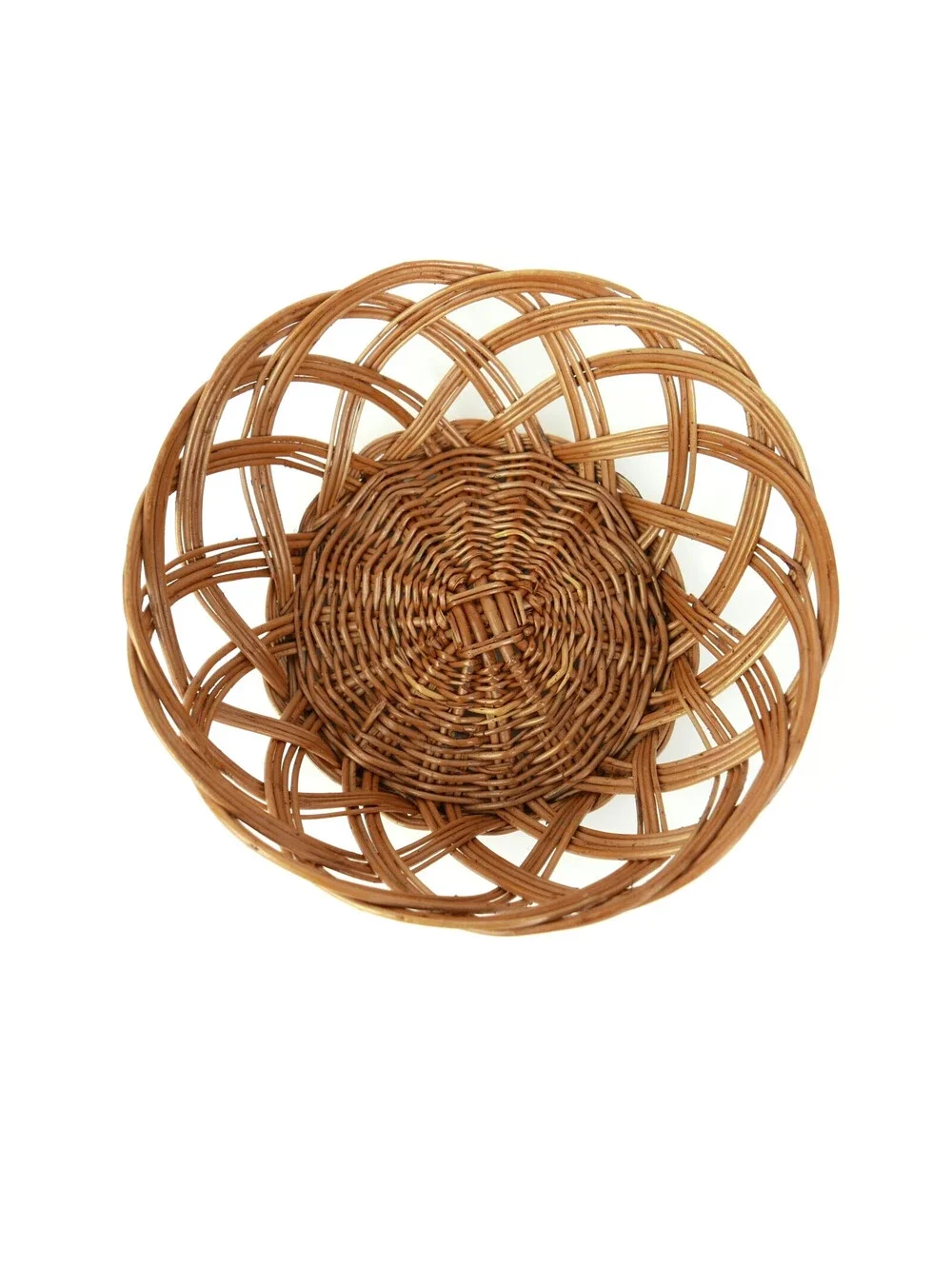 Vintage Woven Wicker Basket 9